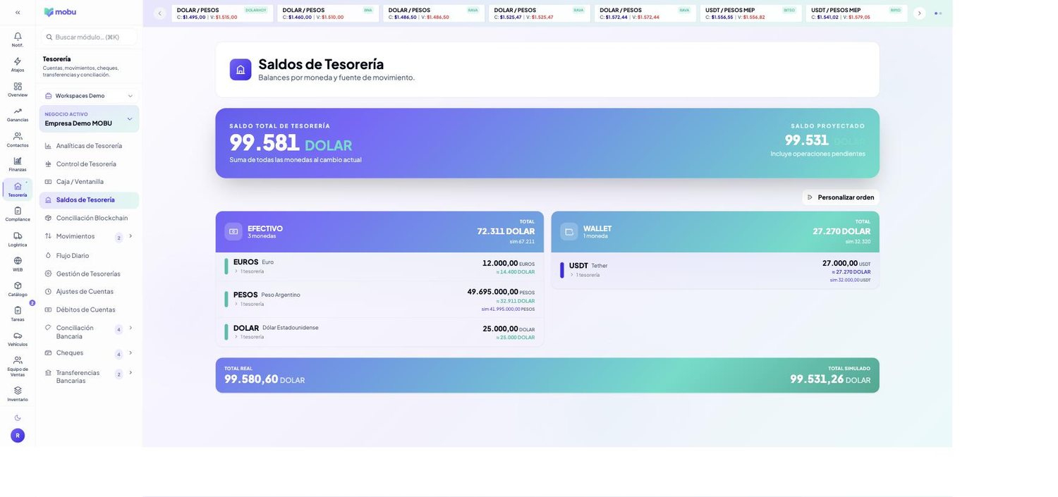 Activos en MOBU — captura real de la app